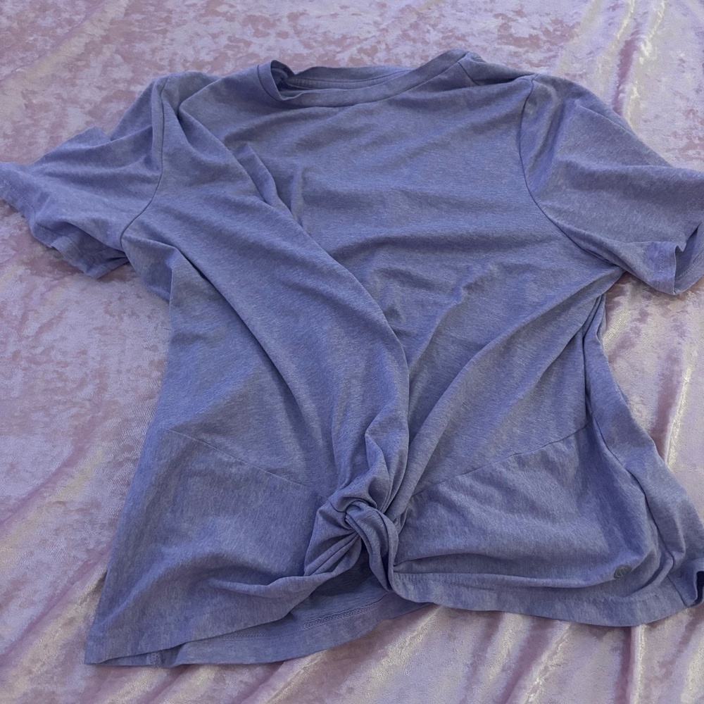 Cute Purple Knotted Shirt